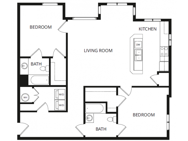 2X2C floor plan